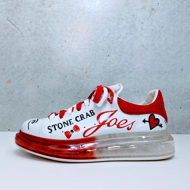 Custom Painted Alexander McQueen Sneakers | Joe's Stone Crabs Hand-Painted Luxury Shoes