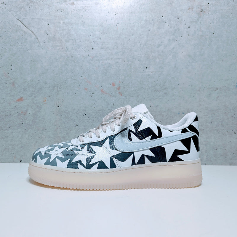 Custom Painted Air Force 1 Star Fade Design | Hand-Painted Gradient Star AF1 Sneakers
