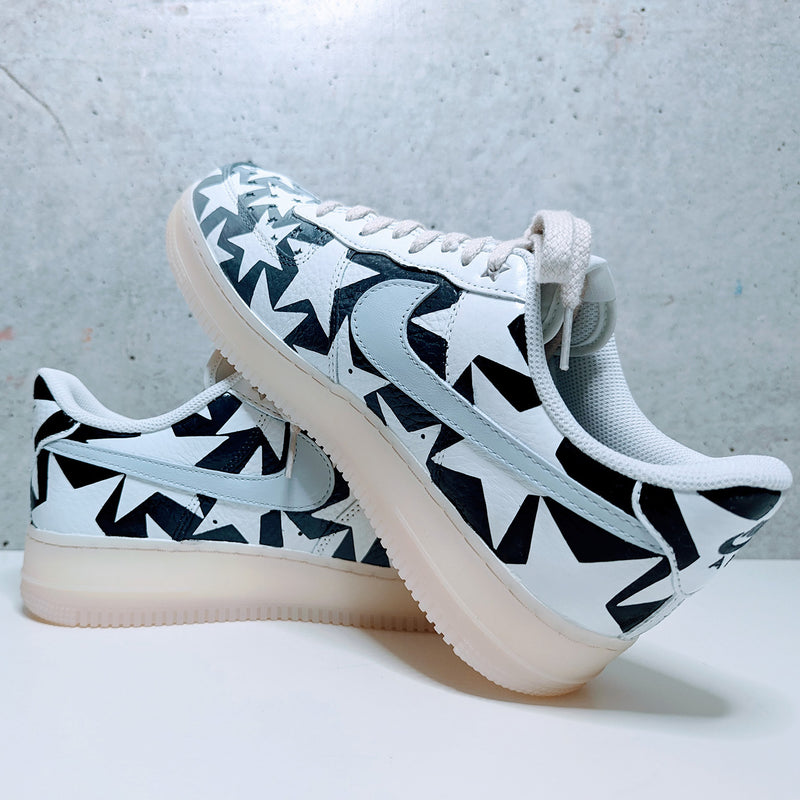 Custom Painted Air Force 1 Star Fade Design | Hand-Painted Gradient Star AF1 Sneakers