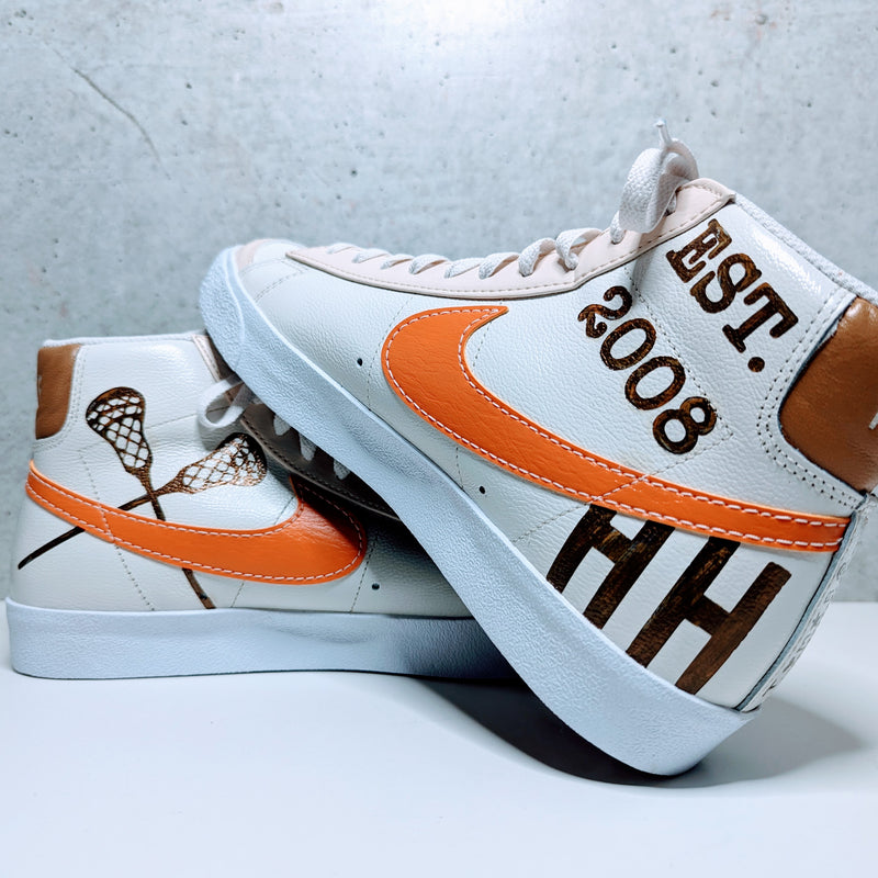 Hand-Painted Nike Blazer Mid '77 Sneakers, Sports and Custom Initials