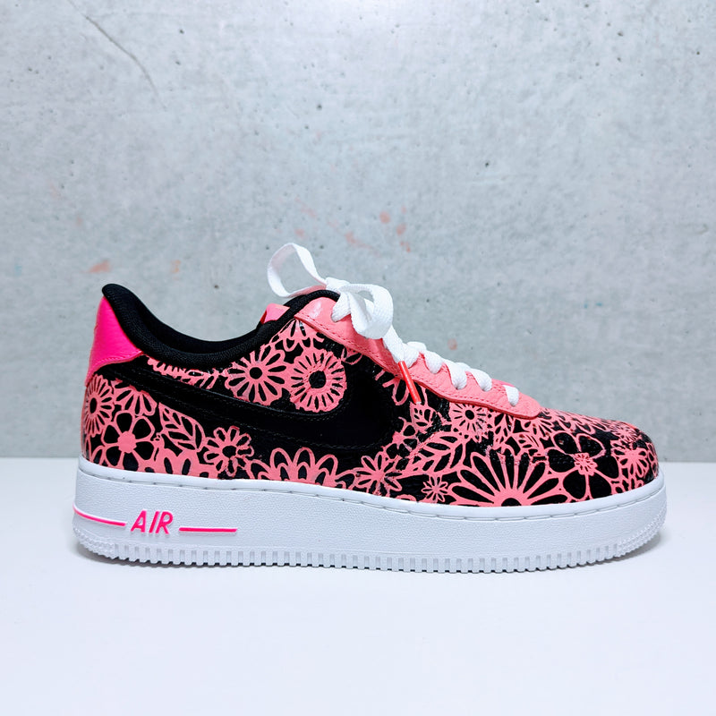 Hand-Painted Air Force 1 Sneakers, AF1, Flower Power