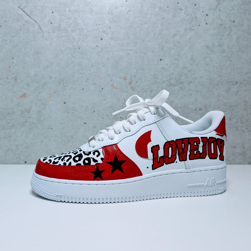 Custom Painted Air Force 1 High School Sneakers | Hand-Painted AF1 School Spirit Shoes