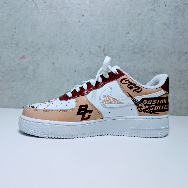 Custom Painted Air Force 1 ACC NCAA Sneakers | Hand-Painted AF1 College Shoes