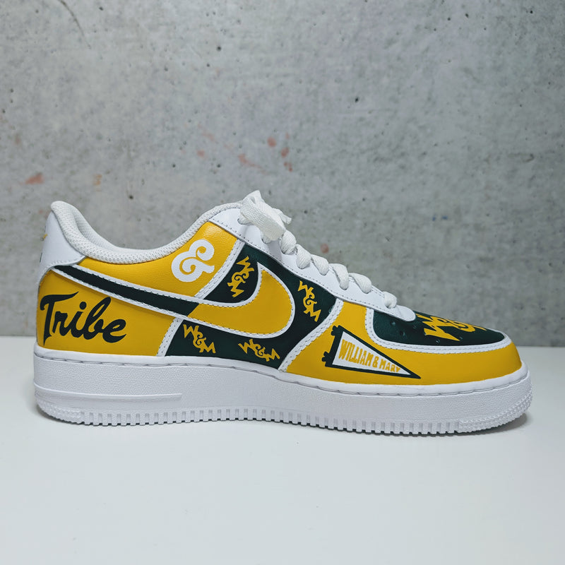 Custom Painted Air Force 1 CAA NCAA Sneakers | Hand-Painted AF1 College Shoes