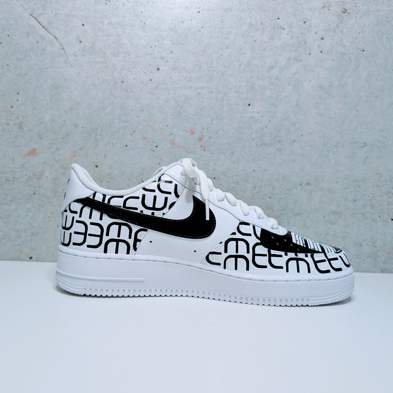 Custom Painted Air Force 1 with Personalized Initials | Hand-Painted AF1 Monogram Sneakers