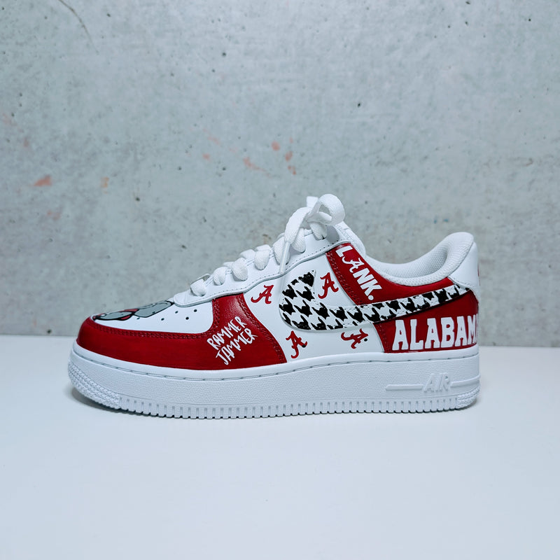Custom Painted Air Force 1 SEC NCAA Sneakers | Hand-Painted AF1 College Shoes