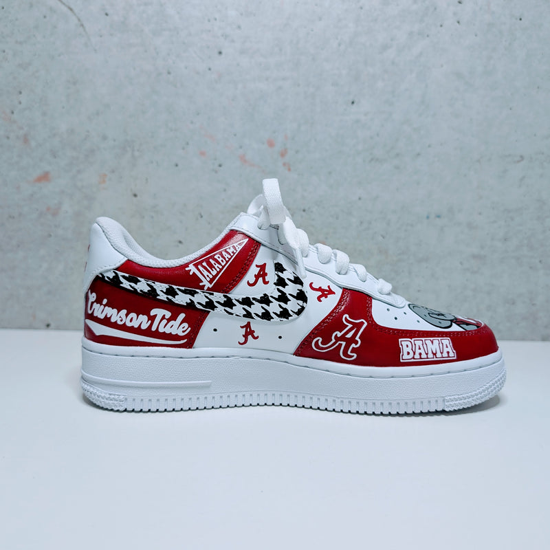 Custom Painted Air Force 1 SEC NCAA Sneakers | Hand-Painted AF1 College Shoes