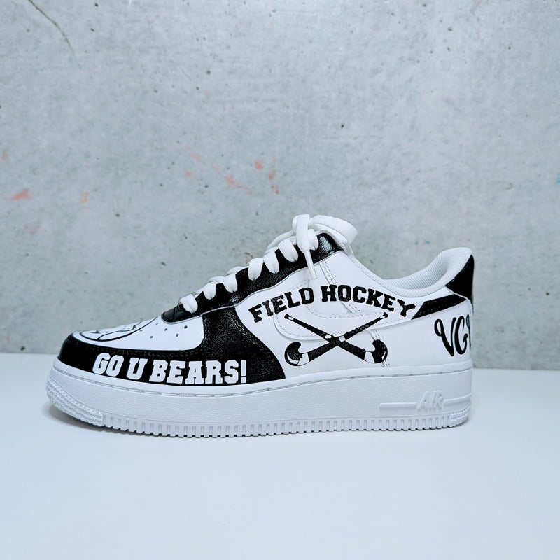 Custom Painted Air Force 1 NESCAC NCAA Sneakers | Hand-Painted College Shoes