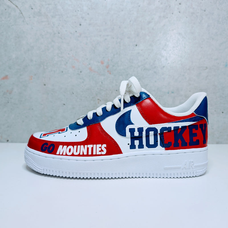 Custom Painted Air Force 1 High School Team Sneakers | Hand-Painted Spirit Shoes