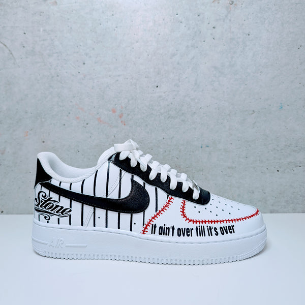 Custom Painted Air Force 1 Sports Groom Wedding Sneakers | Hand-Painted Groomsmen Shoes