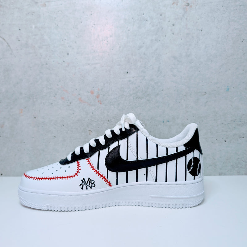 Custom Painted Air Force 1 Sports Groom Wedding Sneakers | Hand-Painted Groomsmen Shoes