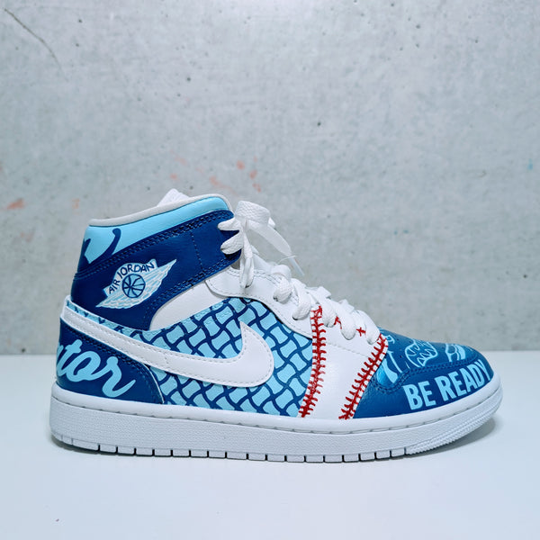 Custom Painted Air Jordan Mid "The Storyteller" | Bespoke Design Inspiration