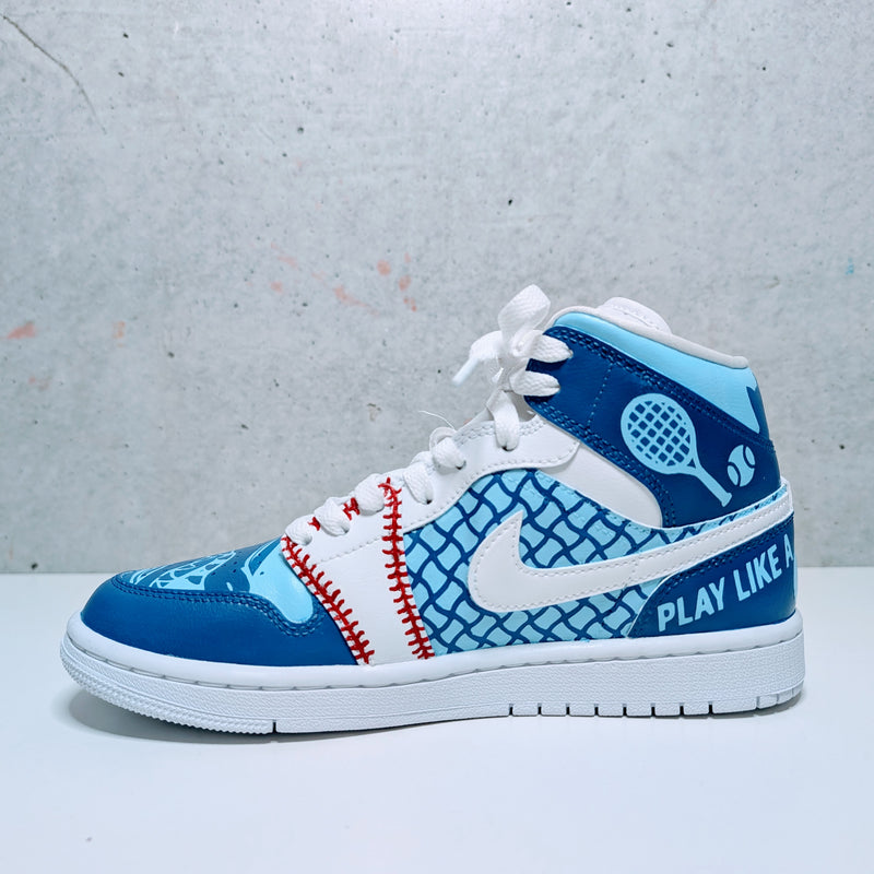 Custom Painted Air Jordan Mid "The Storyteller" | Bespoke Design Inspiration