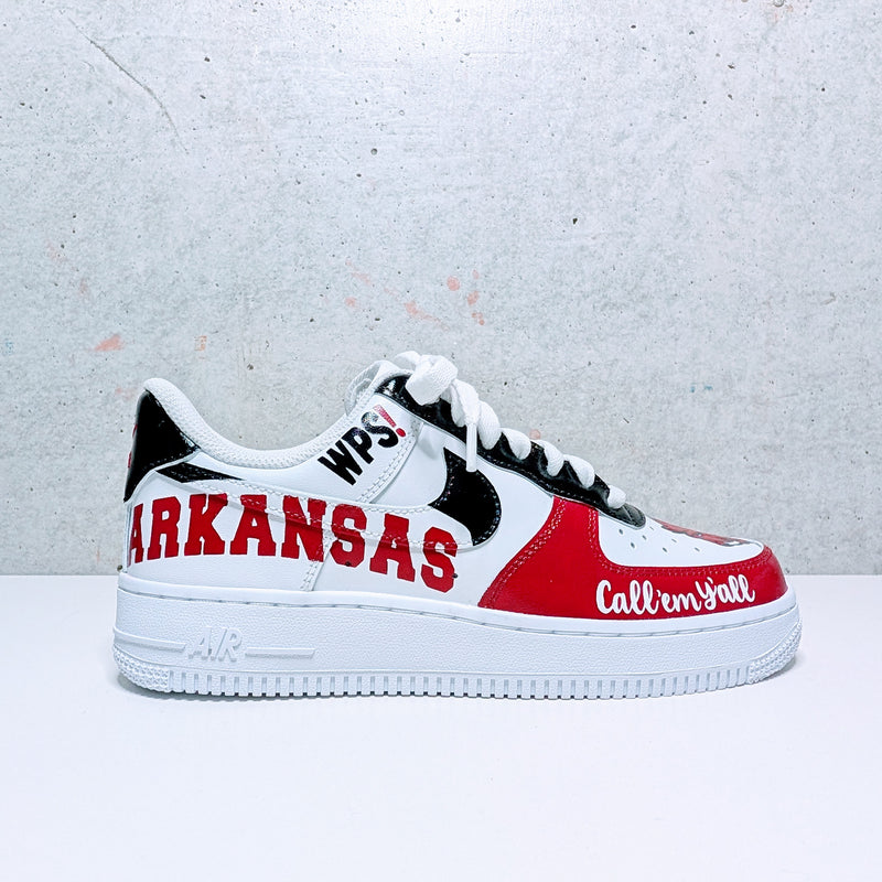 Custom Painted Air Force 1 SEC NCAA Sneakers | Hand-Painted College Shoes