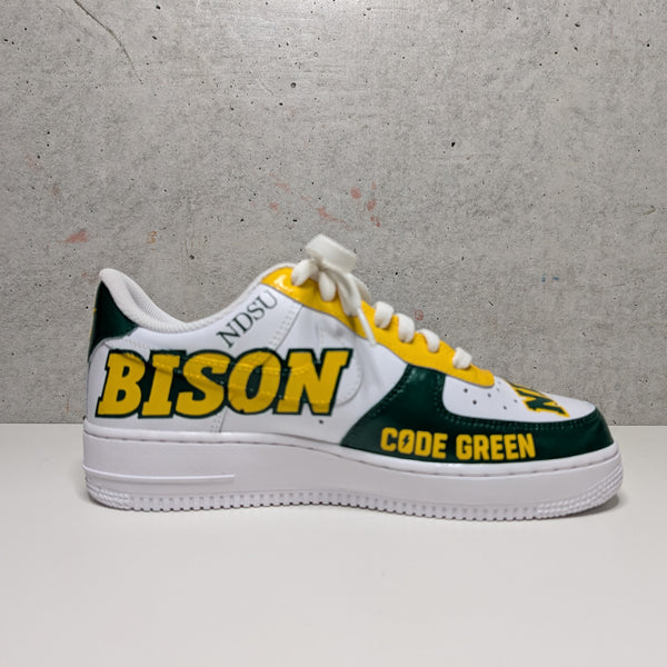 Custom Painted Air Force 1 Summit League NCAA Sneakers | Hand-Painted College Shoes