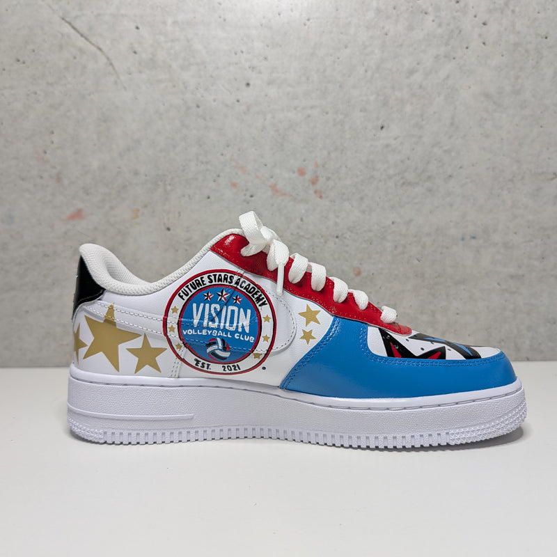 Custom Painted Air Force 1 Coach Edition Sneakers | Hand-Painted Team Staff Shoes