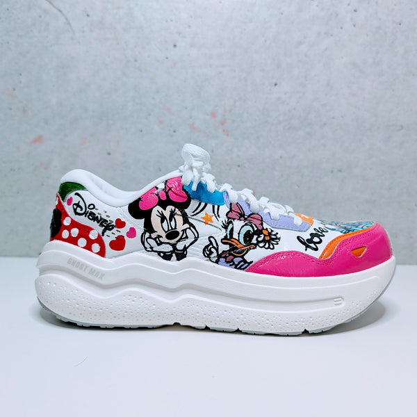 Custom Painted Brooks Ghost Max Disney Sneakers | Hand-Painted Character Shoes