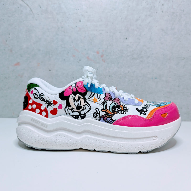 Custom Painted Brooks Ghost Max Disney Sneakers | Hand-Painted Character Shoes