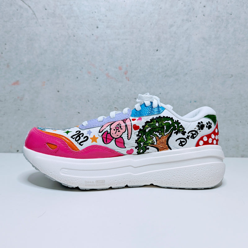 Custom Painted Brooks Ghost Max Disney Sneakers | Hand-Painted Character Shoes
