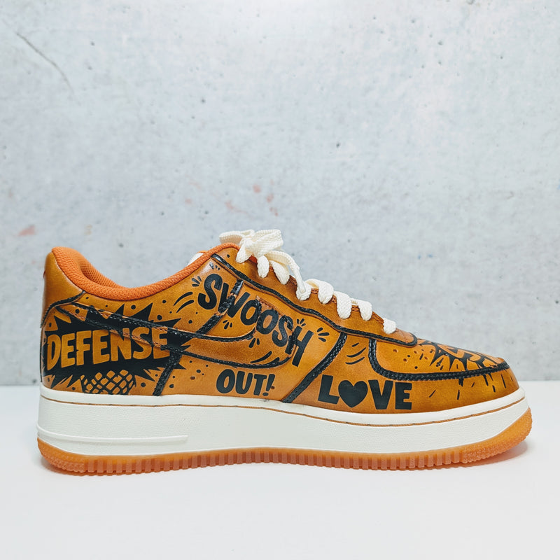 Custom Painted Air Force 1 Basketball Pop Art Sneakers | Hand-Painted Sports Shoes