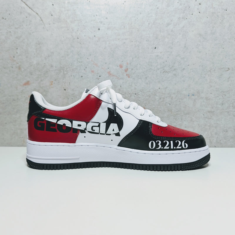 Custom Painted Air Force 1 SEC NCAA Sneakers | Hand-Painted Wedding Shoes