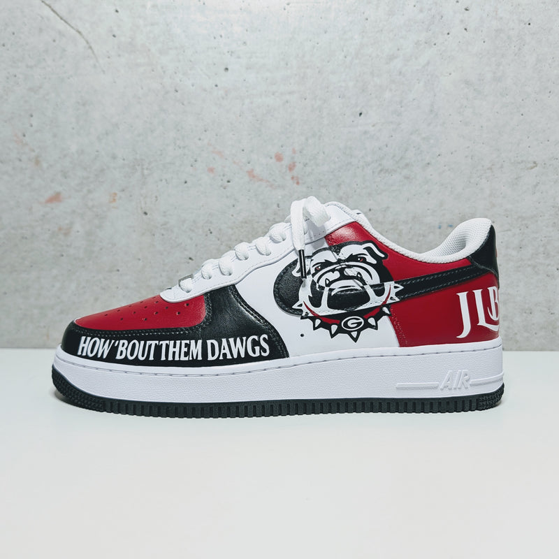 Custom Painted Air Force 1 SEC NCAA Sneakers | Hand-Painted Wedding Shoes