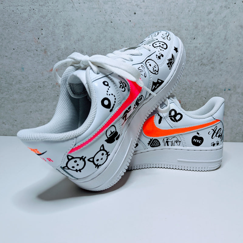 Custom Painted Air Force 1 Charm Bracelet Design | Hand-Painted AF1 Sneakers
