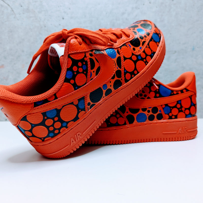 Hand-Painted Air Force 1 Sneakers, AF1, Polka Dots