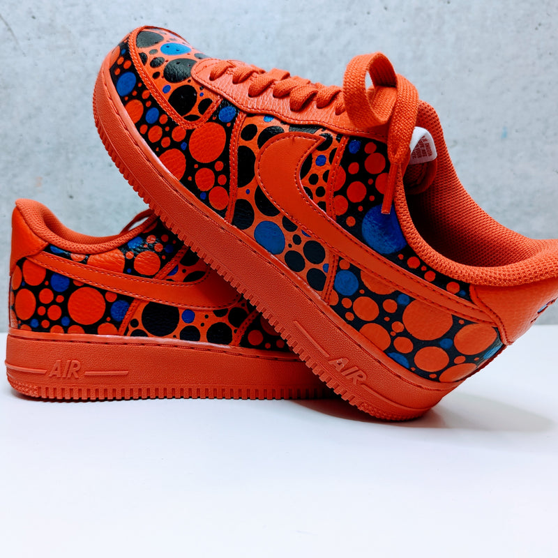 Hand-Painted Air Force 1 Sneakers, AF1, Polka Dots
