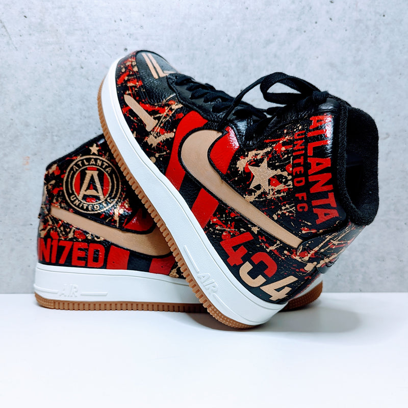 Hand Painted Air Force 1 Mid '07, AF1, Full Custom w/ Splatter Paint, Major League Soccer