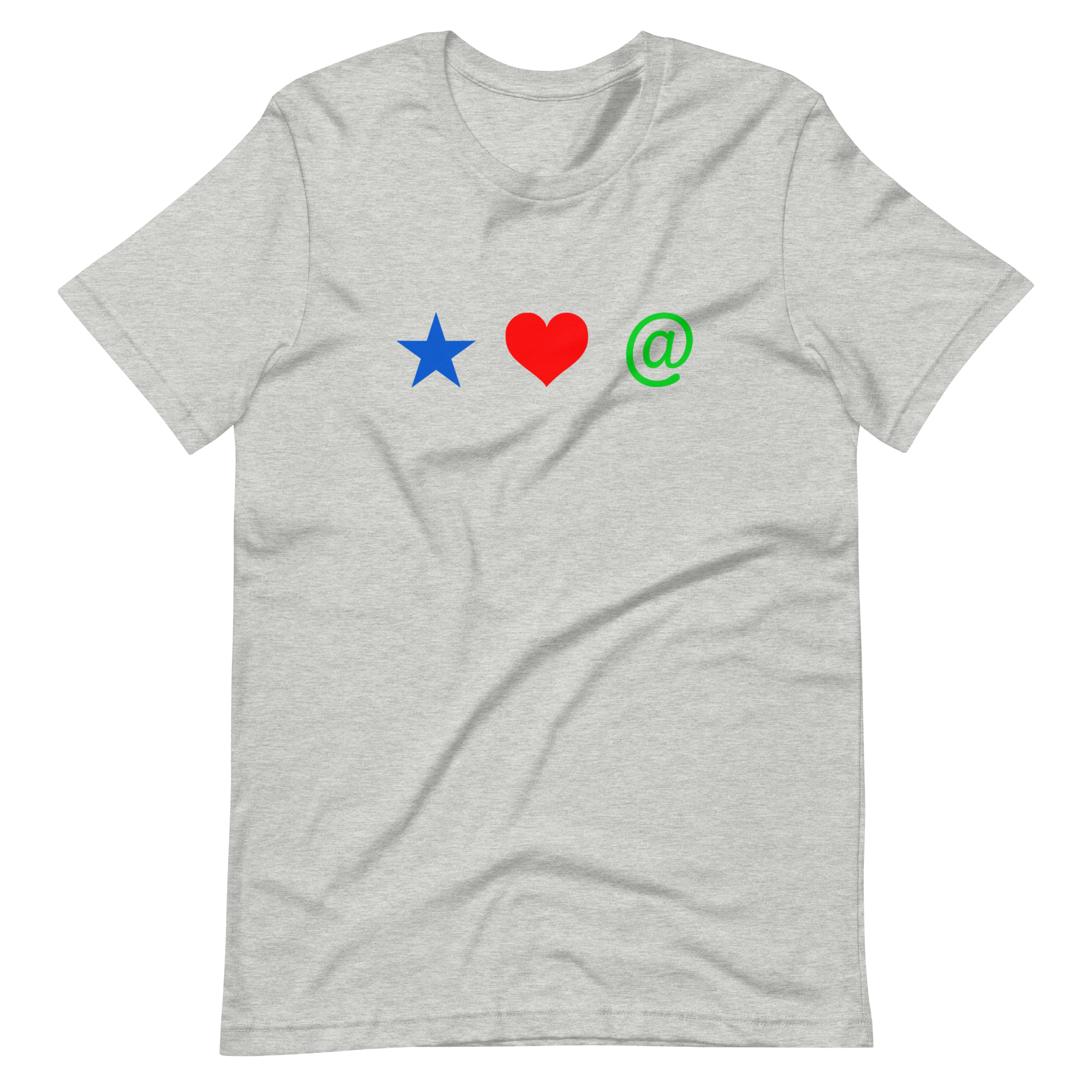 Star + Heart + @, Unisex t-shirt – Tamara.Love